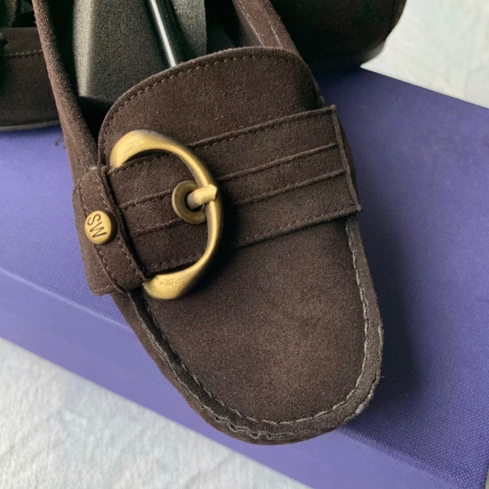 Stuart Weitzman Dark Brown Flat NEW IN BOX